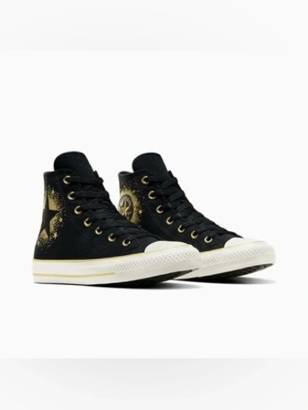 Converse Chuck Taylor All Star Gold Metallic CTAS High Top Sneakers, Size 5, New